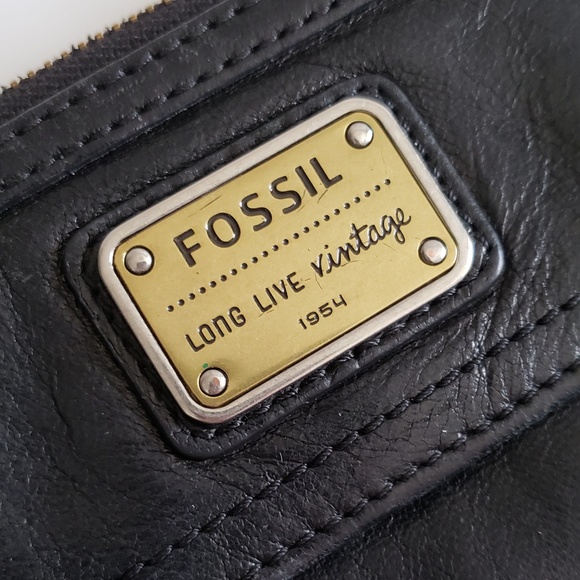Fossil Black Leather Wallet - Picture 2 of 7